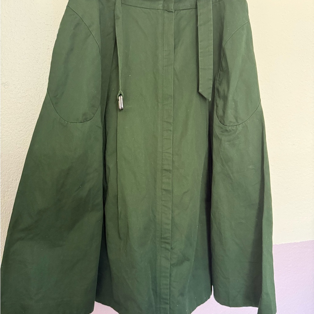 & Other Stories Deep Green A-Line Skirt